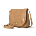 Classy Leather Bags The Croco Satchel- Beige SpadezStore