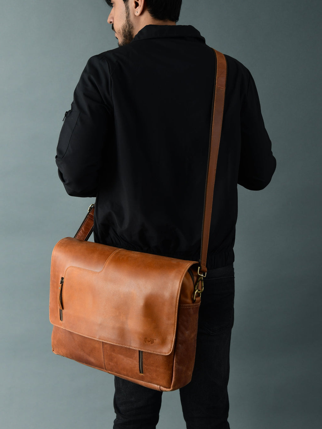 Classy Leather Bags Wilson Tan Leather Crossbody Bag SpadezStore