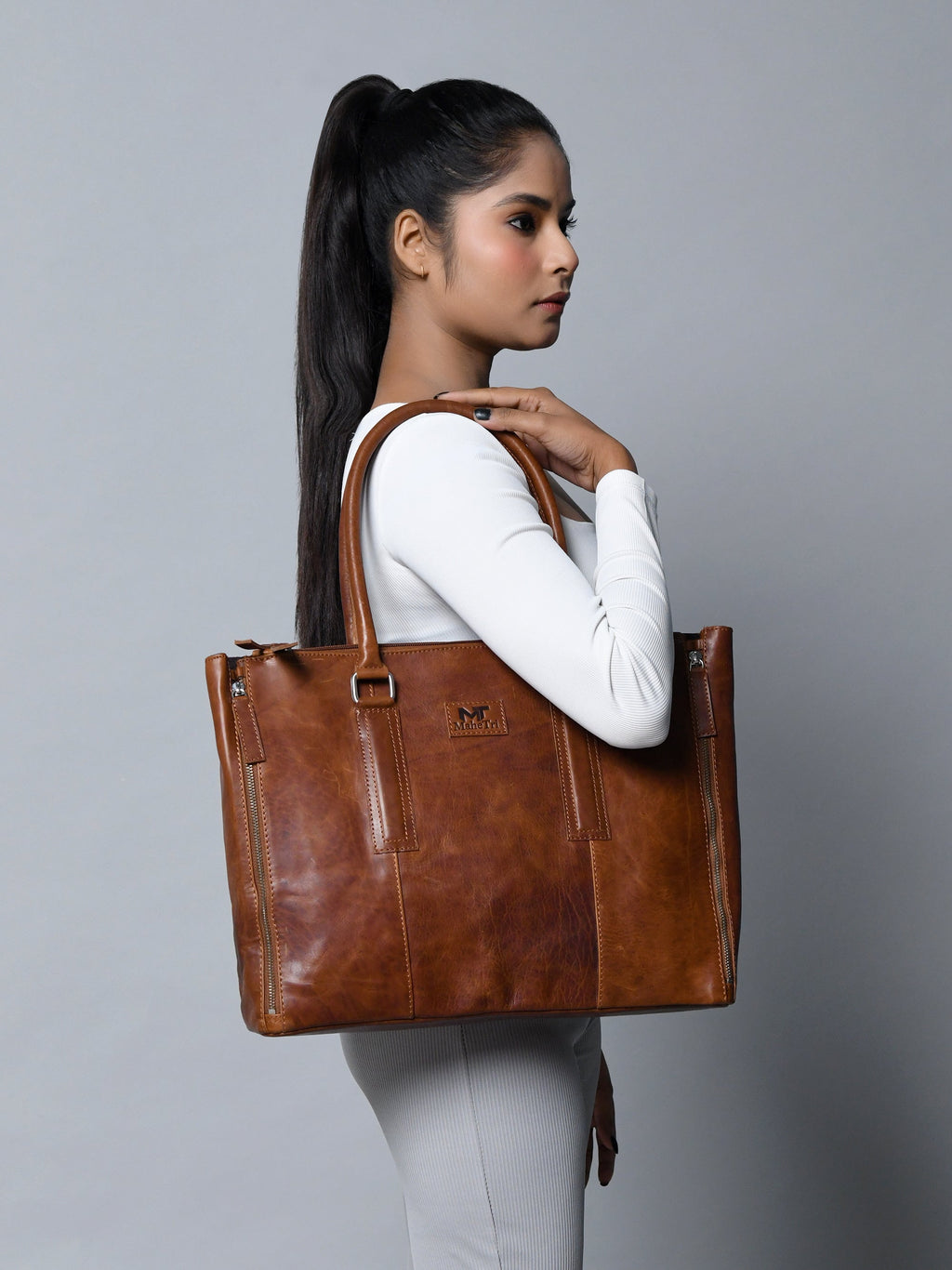 Classy Leather Bags Business Hour Tote SpadezStore