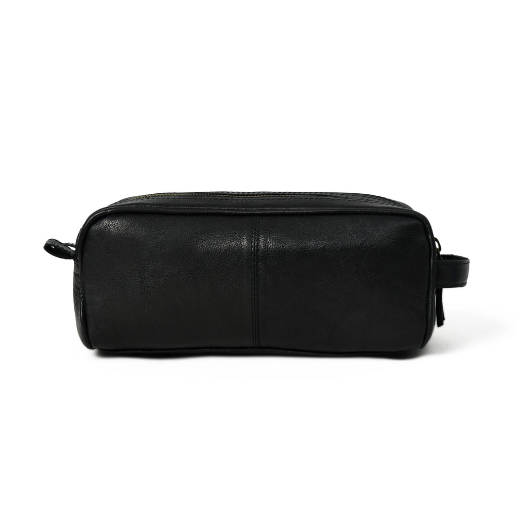 Classy Leather Bags Midnight Deluxe Toiletry Bag-Twin Section SpadezStore