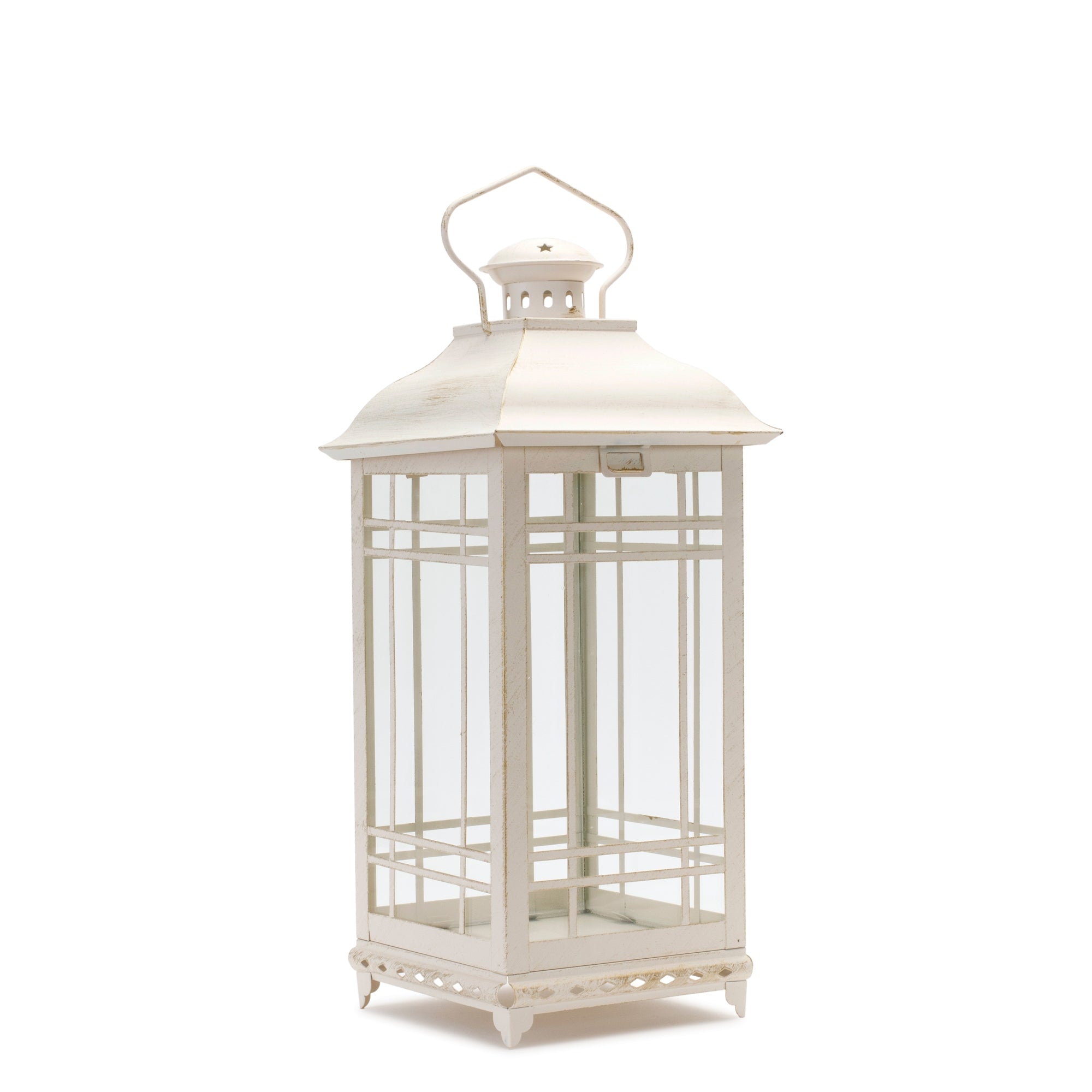 Traditional Ivory Metal Lantern Set - Thumbnail 4