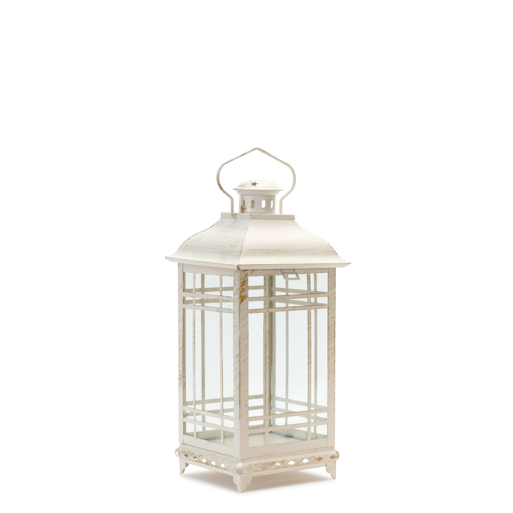 Traditional Ivory Metal Lantern Set - Thumbnail 3