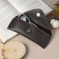 Classy Leather Bags Brown Guard Leather Sunglass Case SpadezStore
