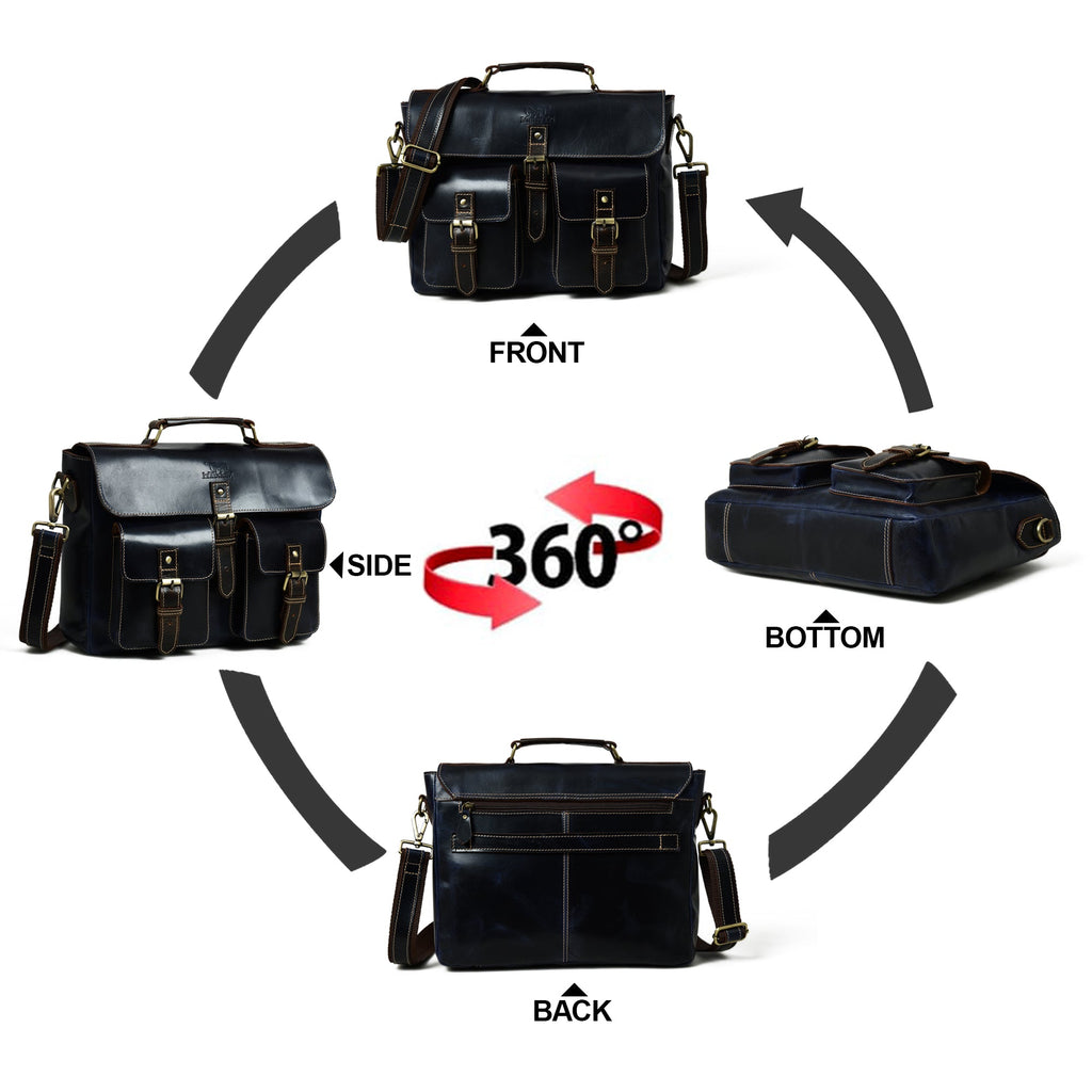 Classy Leather Bags Panther Laptop Messenger Bag SpadezStore