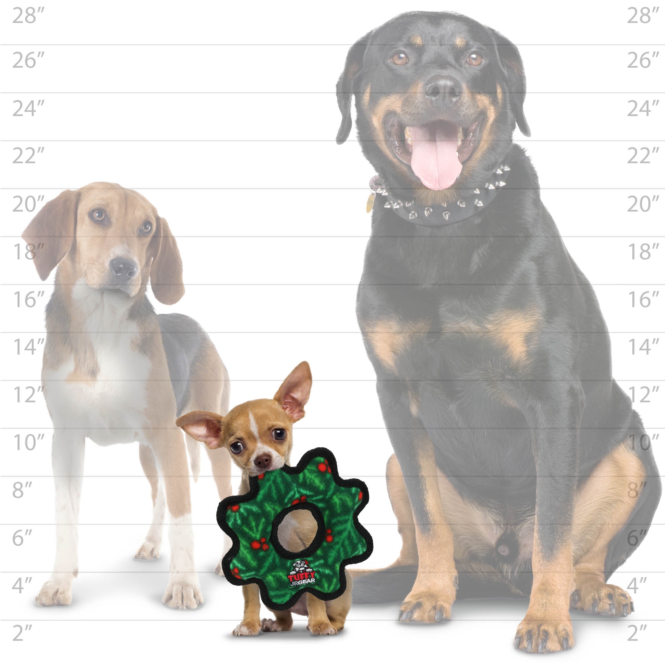 Tuffy Holiday Junior Gear Ring Wreath SpadezStore