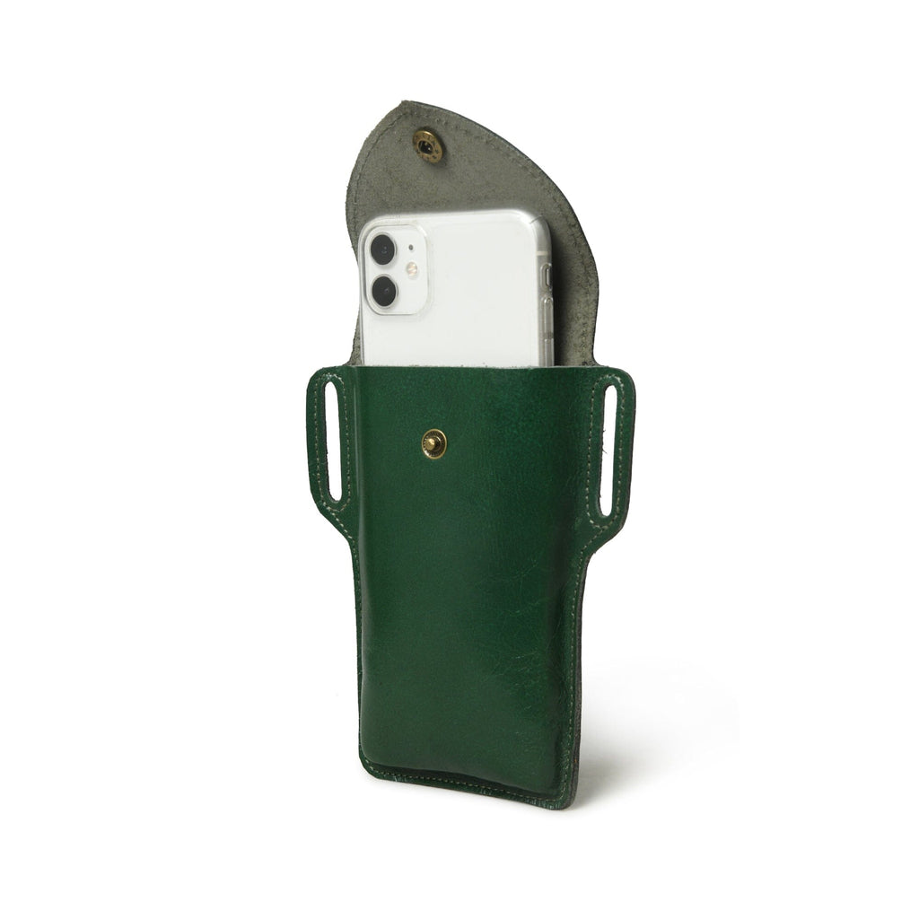 Classy Leather Bags Mobile Holster Case- Green SpadezStore