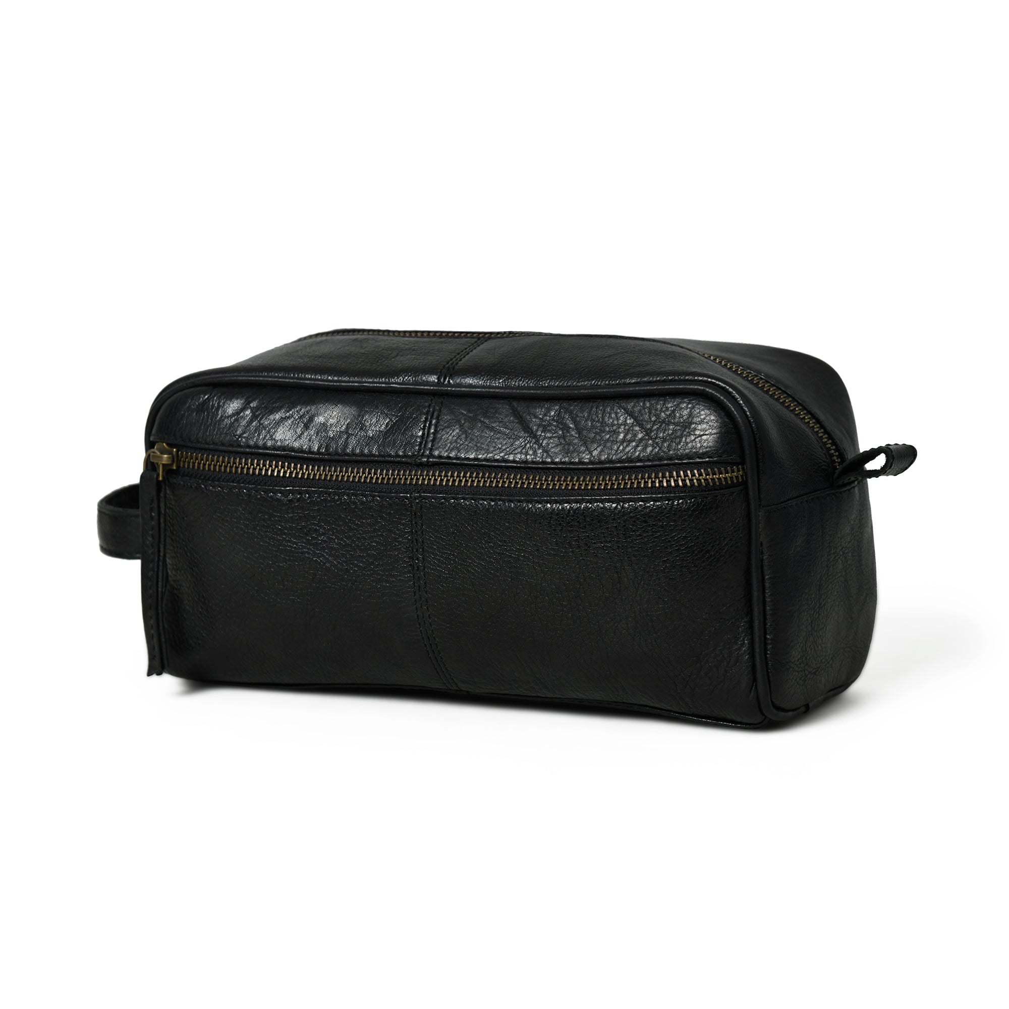 Classy Leather Bags Midnight Deluxe Toiletry Bag -Single Section SpadezStore