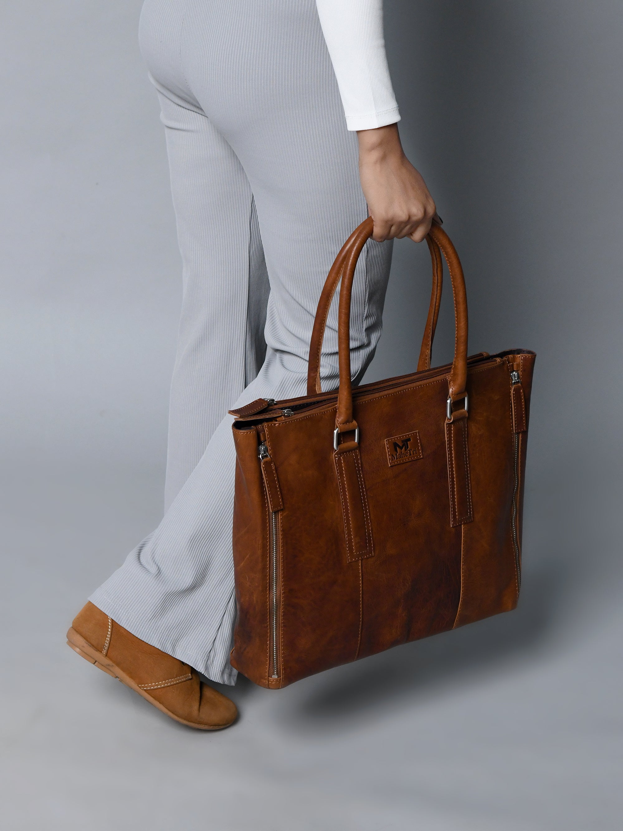Classy Leather Bags Business Hour Tote SpadezStore