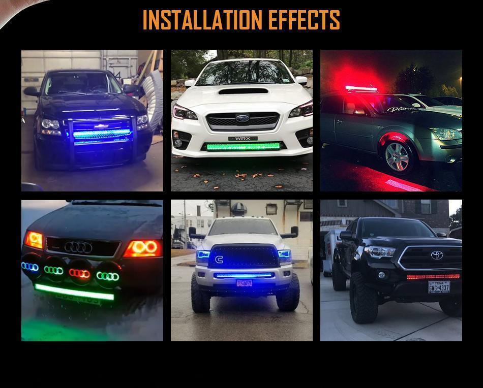 Auxbeam V-Series RGB Color Changing Off Road LED Light Bar