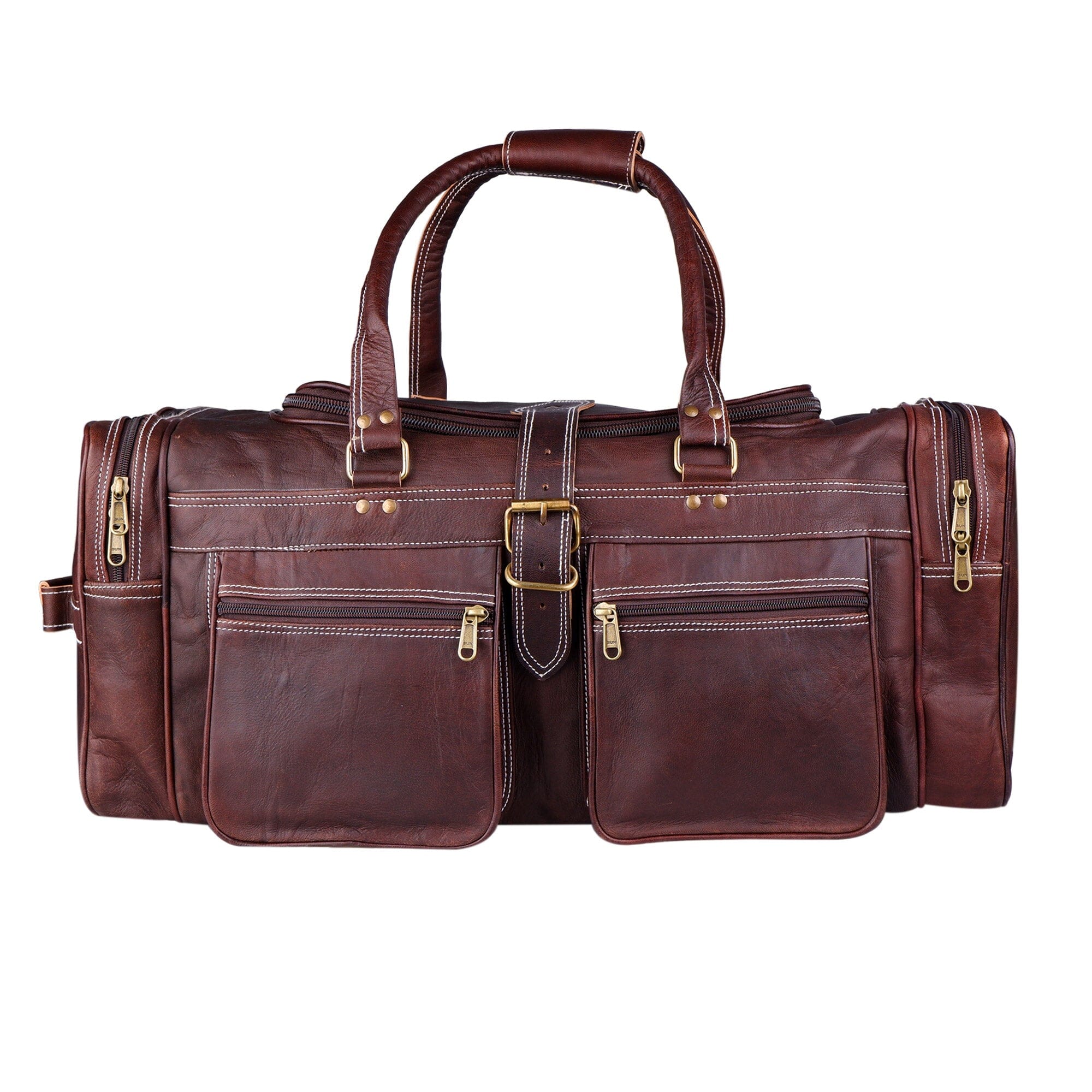 Classy Leather Bags Baxter Vintage Duffel SpadezStore