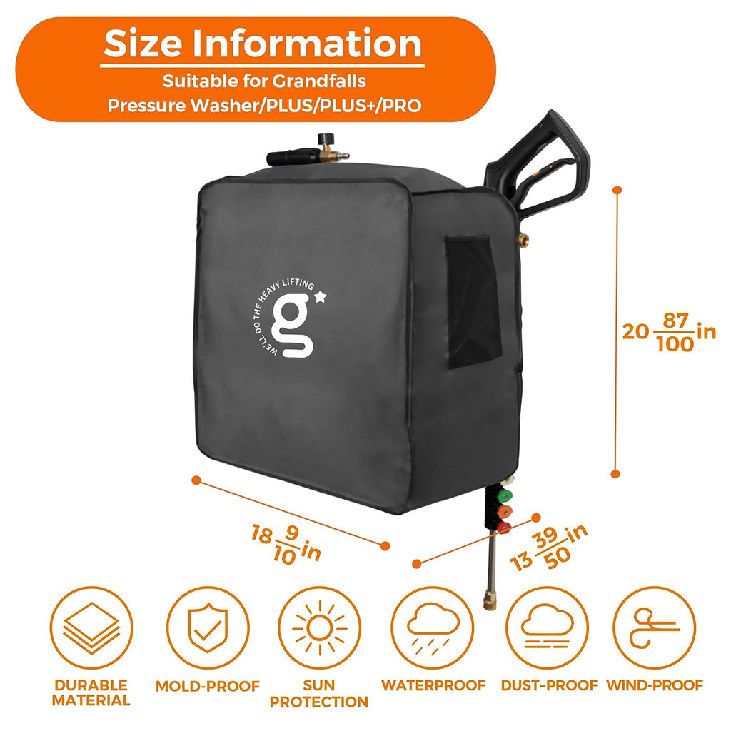 Giraffe Tools Grandfalls Retractable Pressure Washer Cover SpadezStore