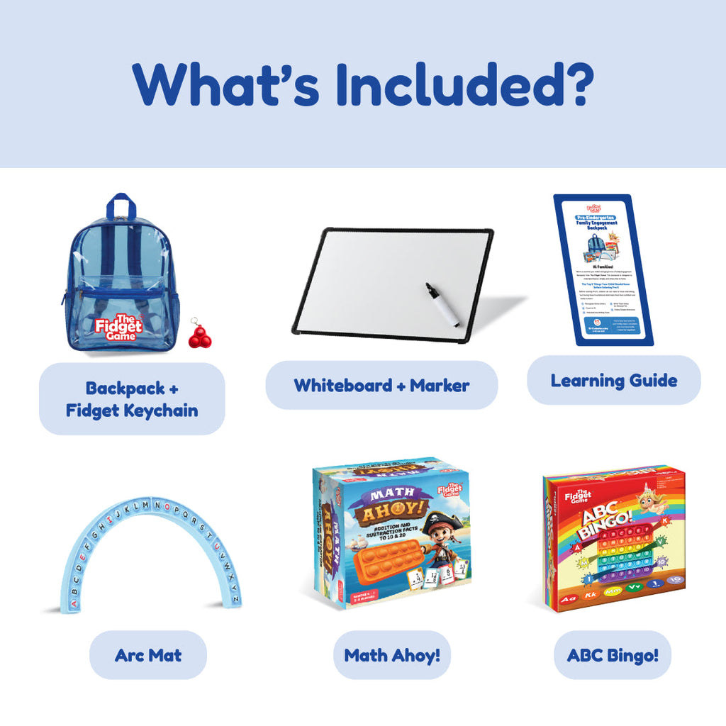 The Fidget Games Pre-K Readiness Backpack
