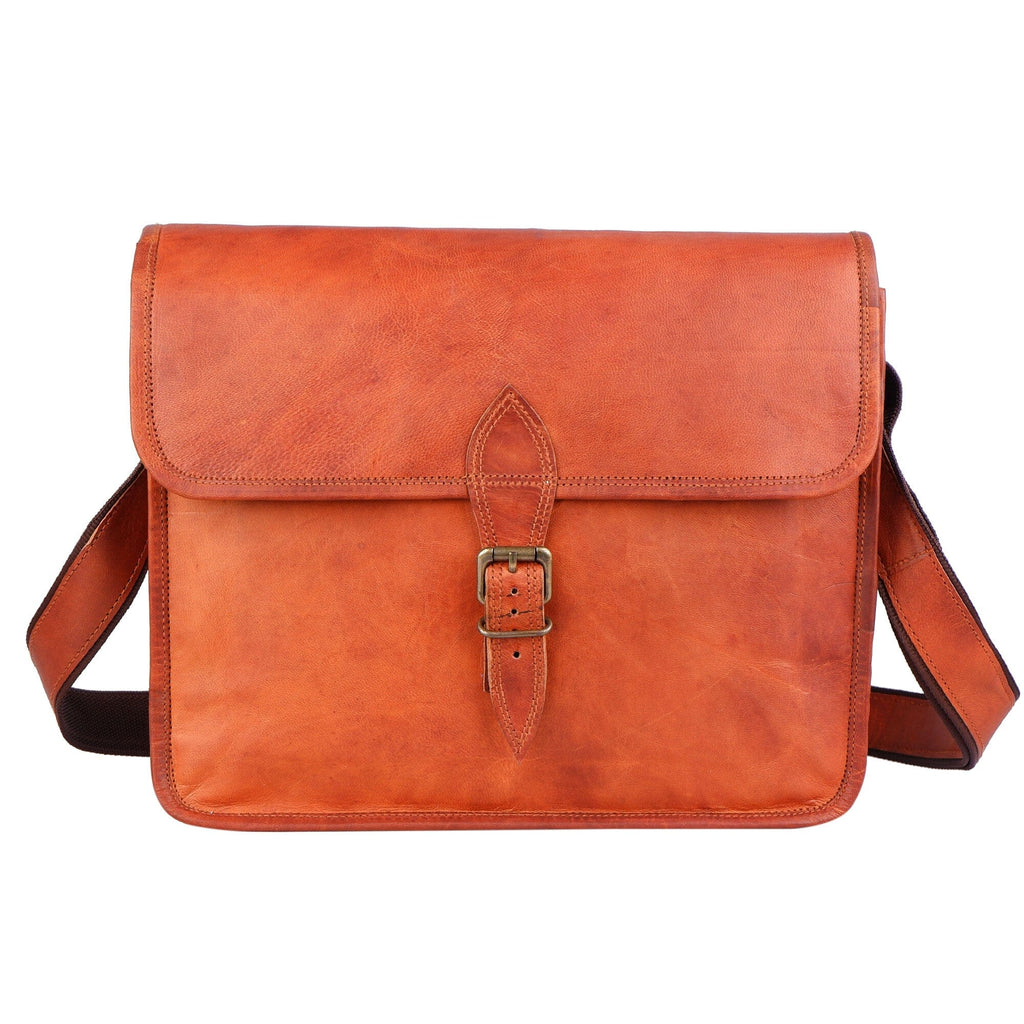 Classy Leather Bags The Mascot Leather Messenger SpadezStore