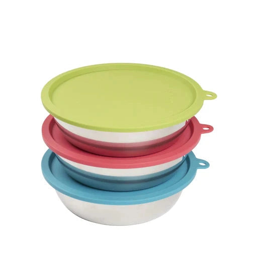 Messy Mutts Dog Bowl and Lid Set 6 Cup 6 Pack SpadezStore