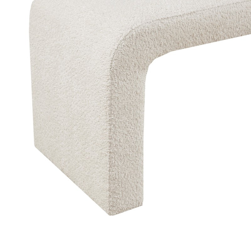 INK+IVY Steve Boucle Waterfall Bench SpadezStore