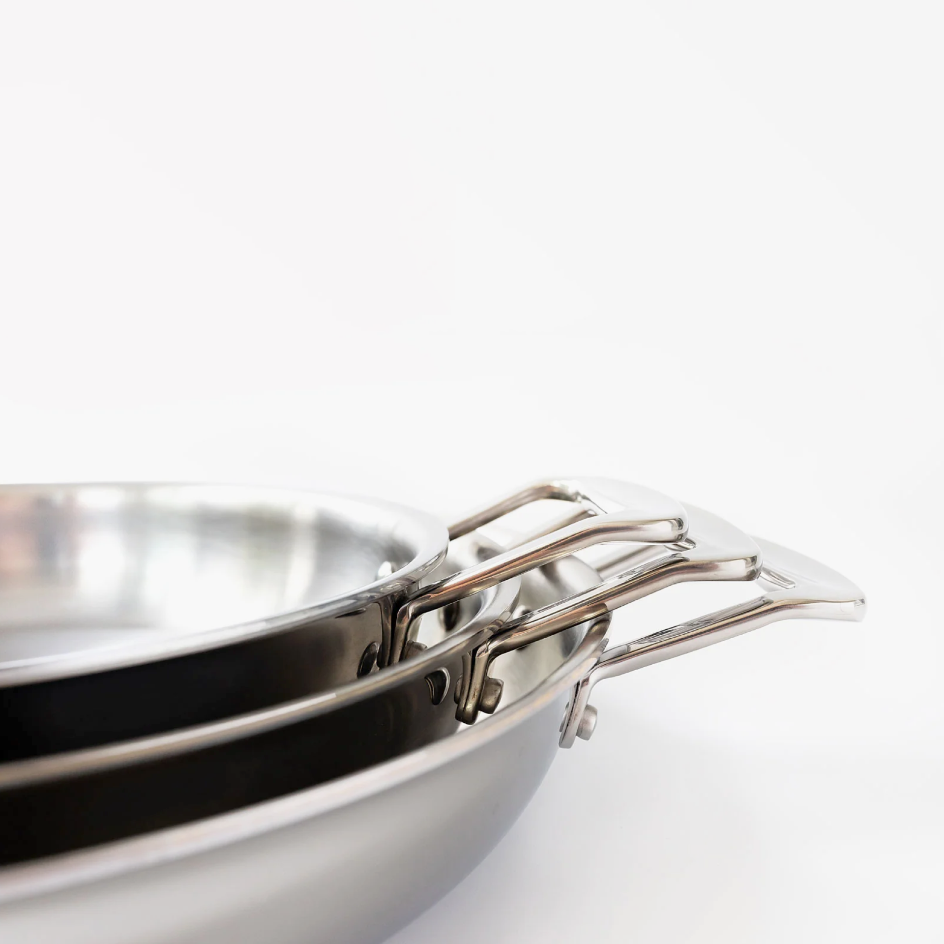 360 Cookware 3- Piece Fry Pan Set With Short Handles SpadezStore