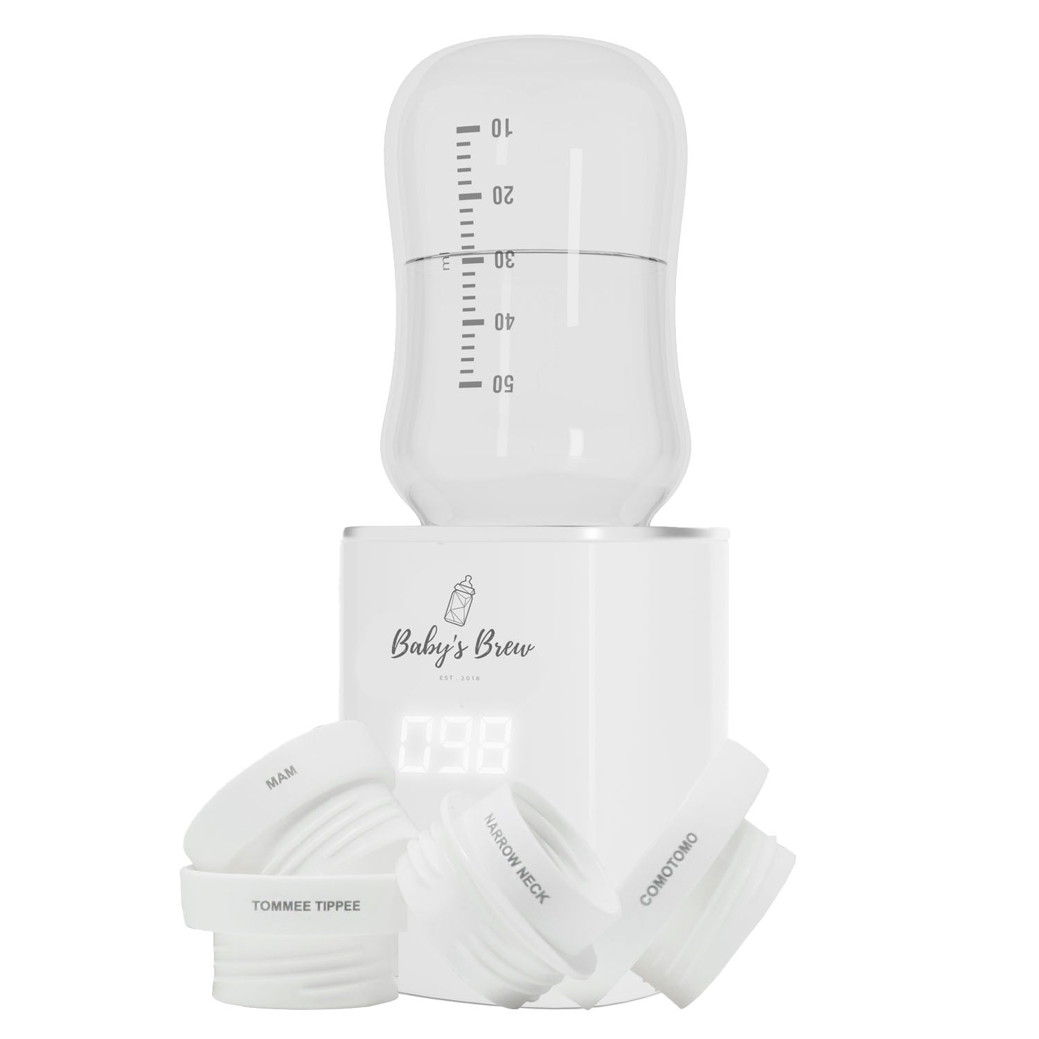 The Baby's Brew 3.0 Portable Bottle Warmer Adapter Set Warmer + Four Adapters SpadezStore