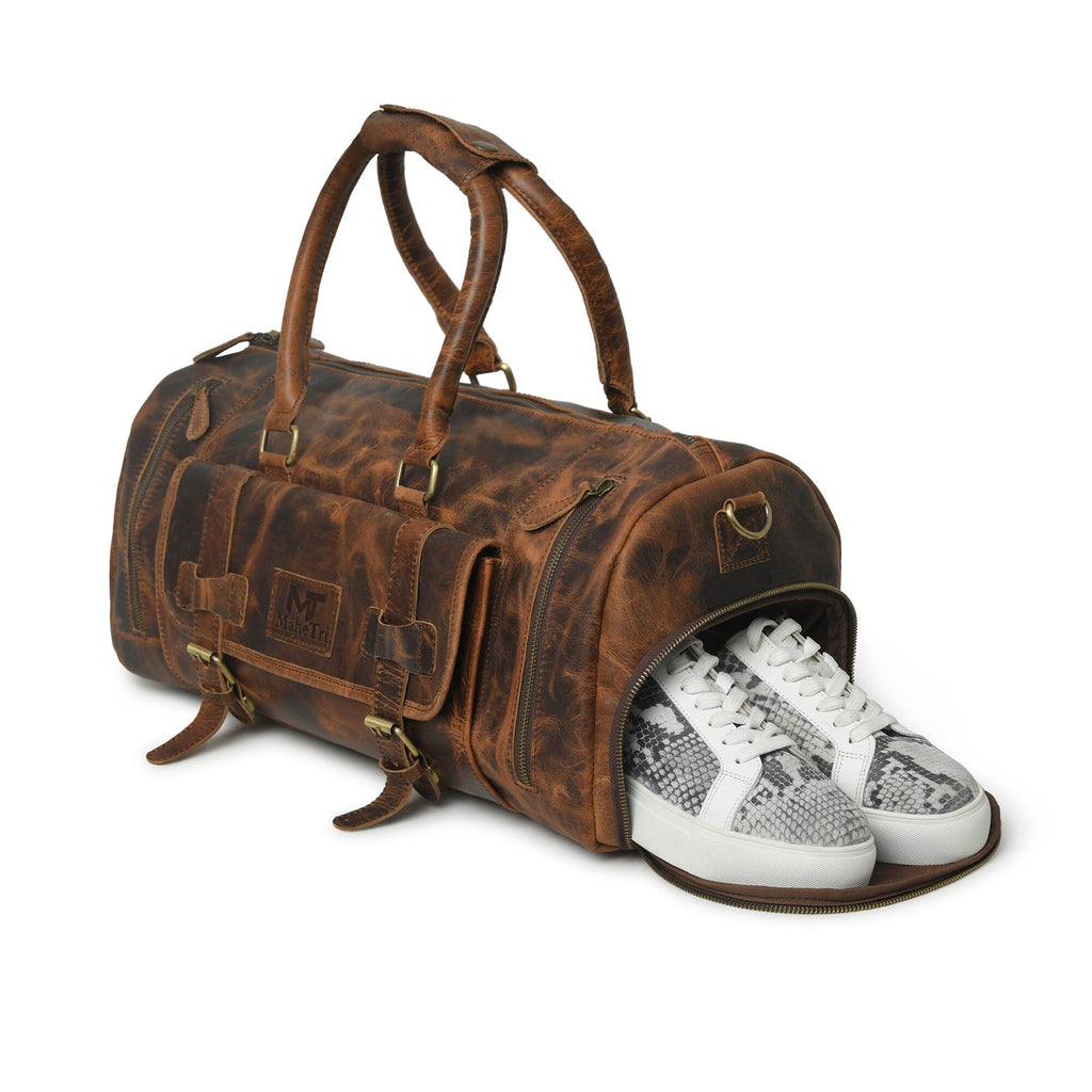 Classy Leather Bags Sinclair Buffalo Duffle SpadezStore