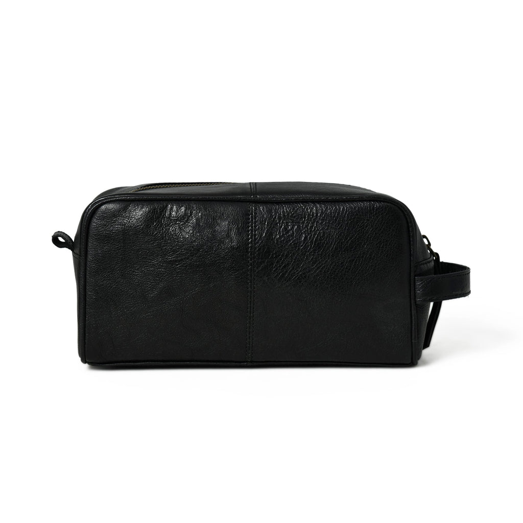Classy Leather Bags Midnight Deluxe Toiletry Bag -Single Section SpadezStore