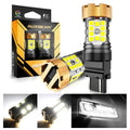 Auxbeam T25 3157 3156 LED Backup Reverse/Turn Signal/Brake Tail Light Bulbs 50W 4000LM CAN-Bus Error Free 6500K White B21-PRO Series | 2 Bulbs