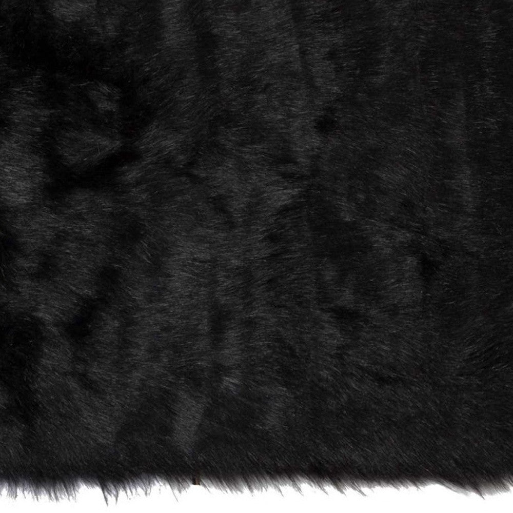 3' X 5' Tan Rectangular Faux Fur - Area Rug