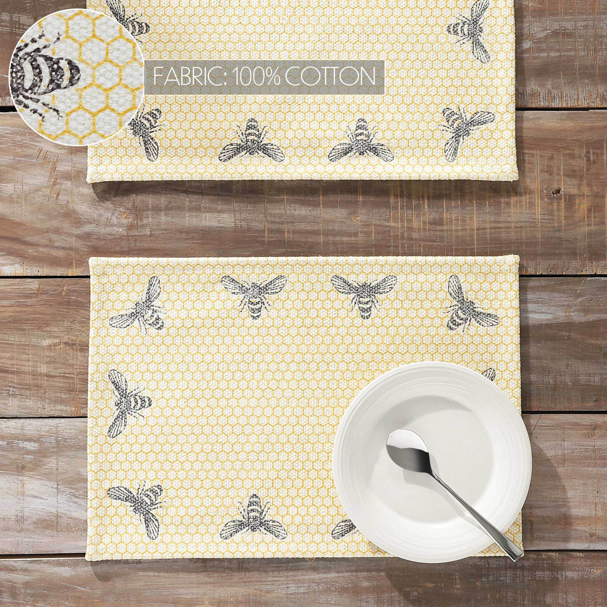 Buzzy Bees Placemat Set of 2 13x19 SpadezStore