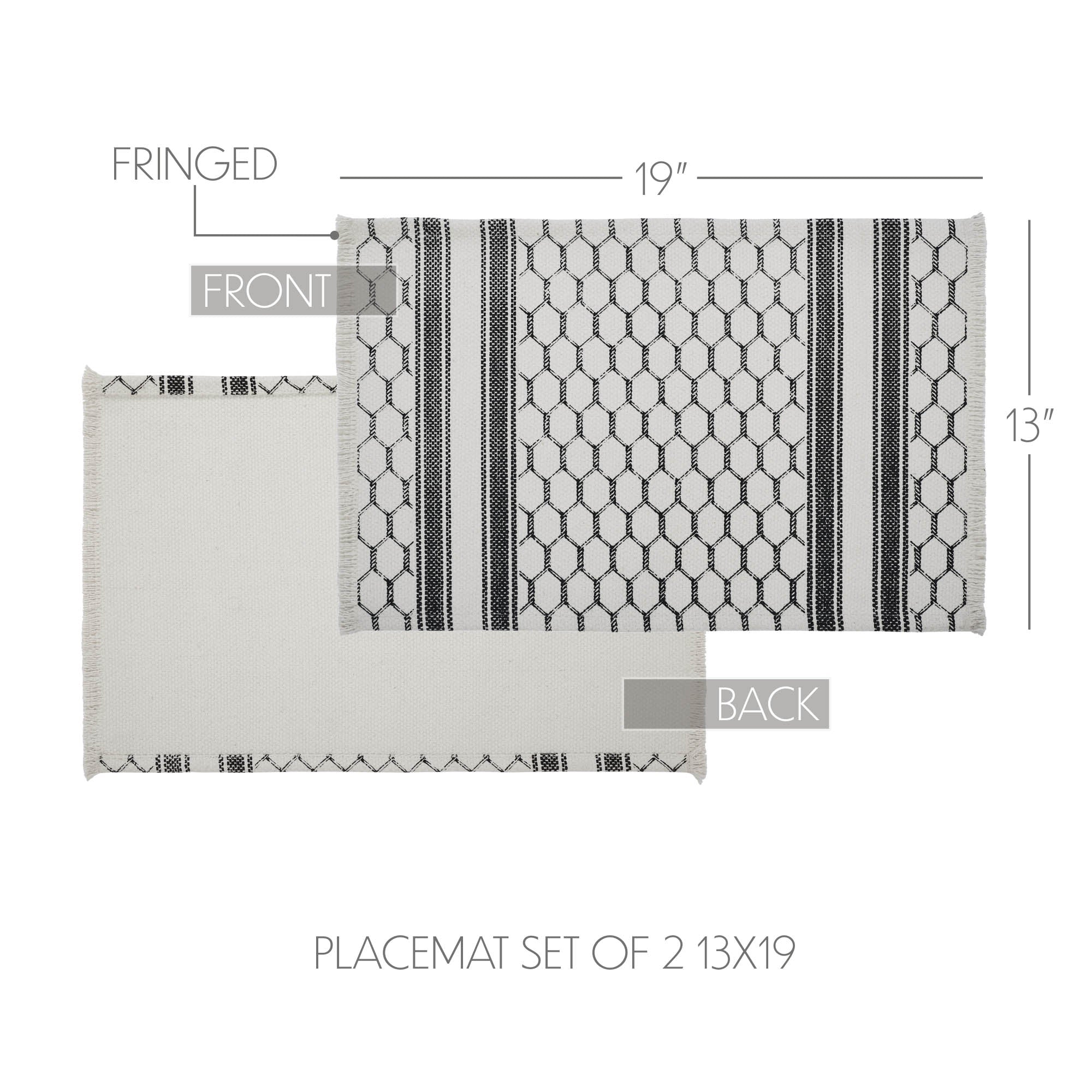 Down Home Placemat Set of 2 13x19 SpadezStore