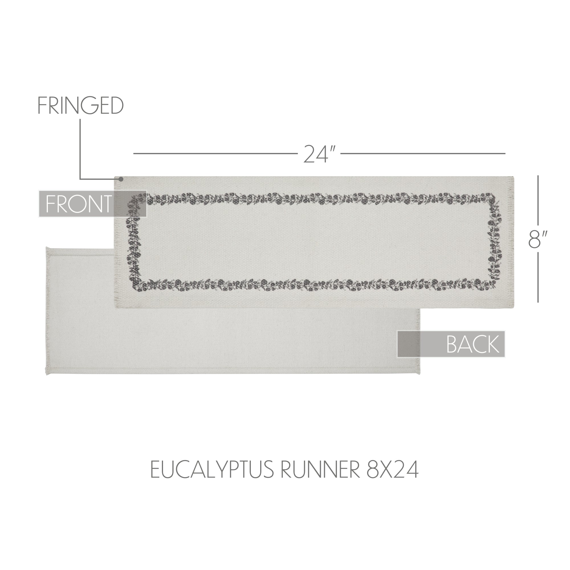 Finders Keepers Eucalyptus Runner 8x24 SpadezStore