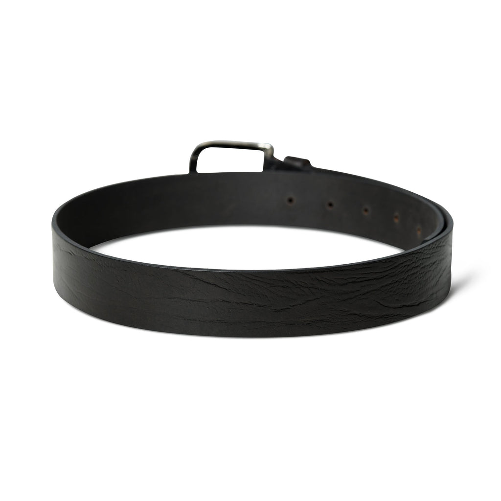 Classy Leather Bags Textured Black Leather Belt SpadezStore