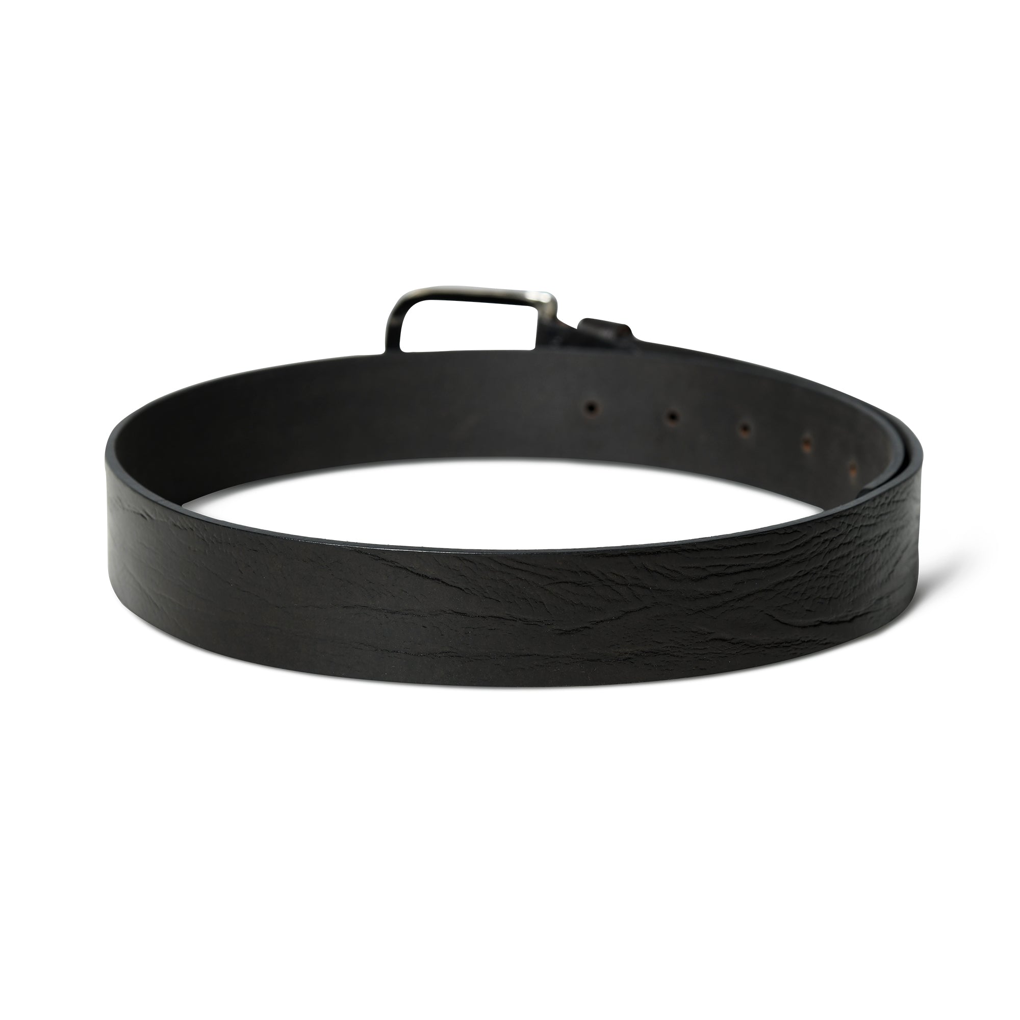 Classy Leather Bags Textured Black Leather Belt SpadezStore