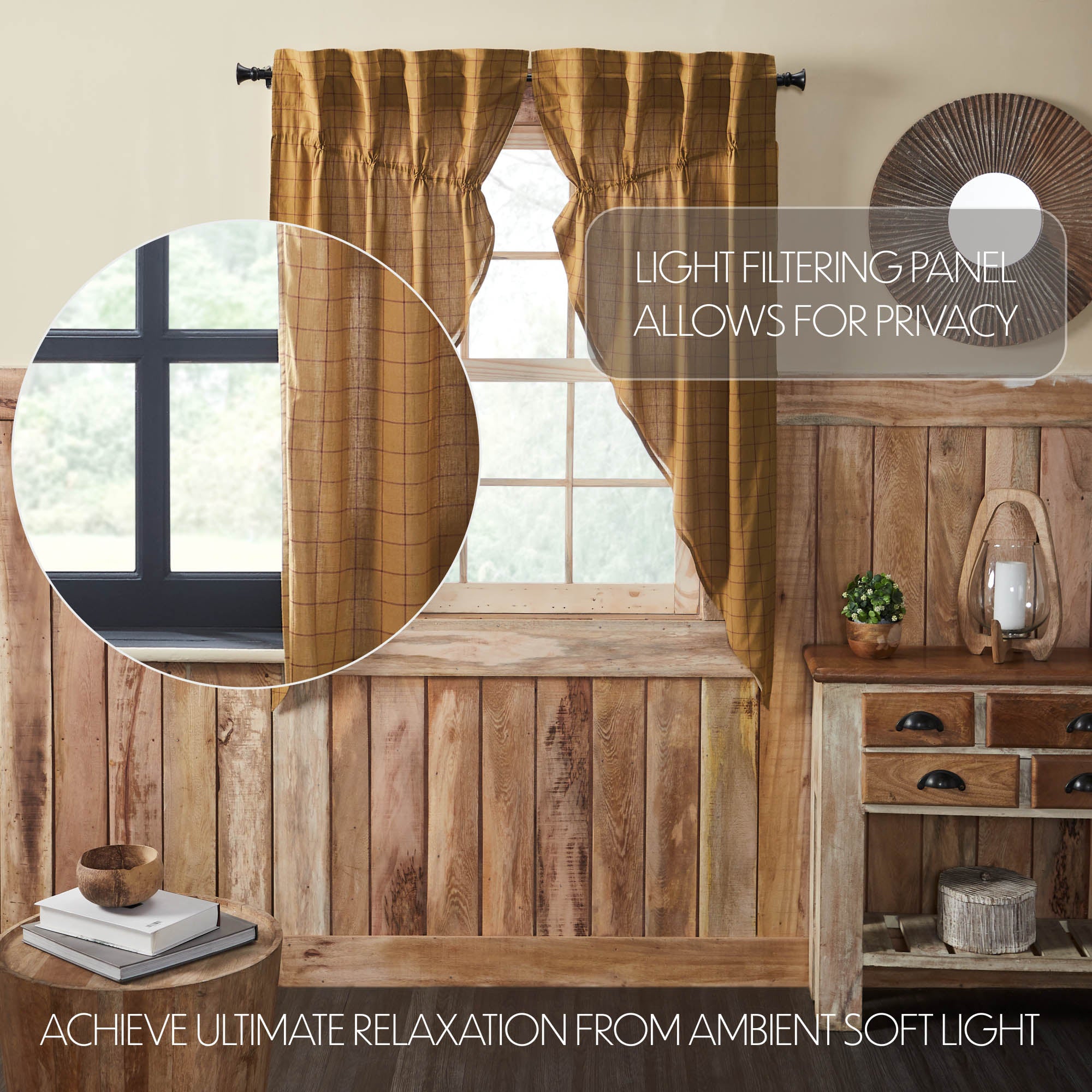 Connell Prairie Short Panel Set of 2 63x36x18 SpadezStore