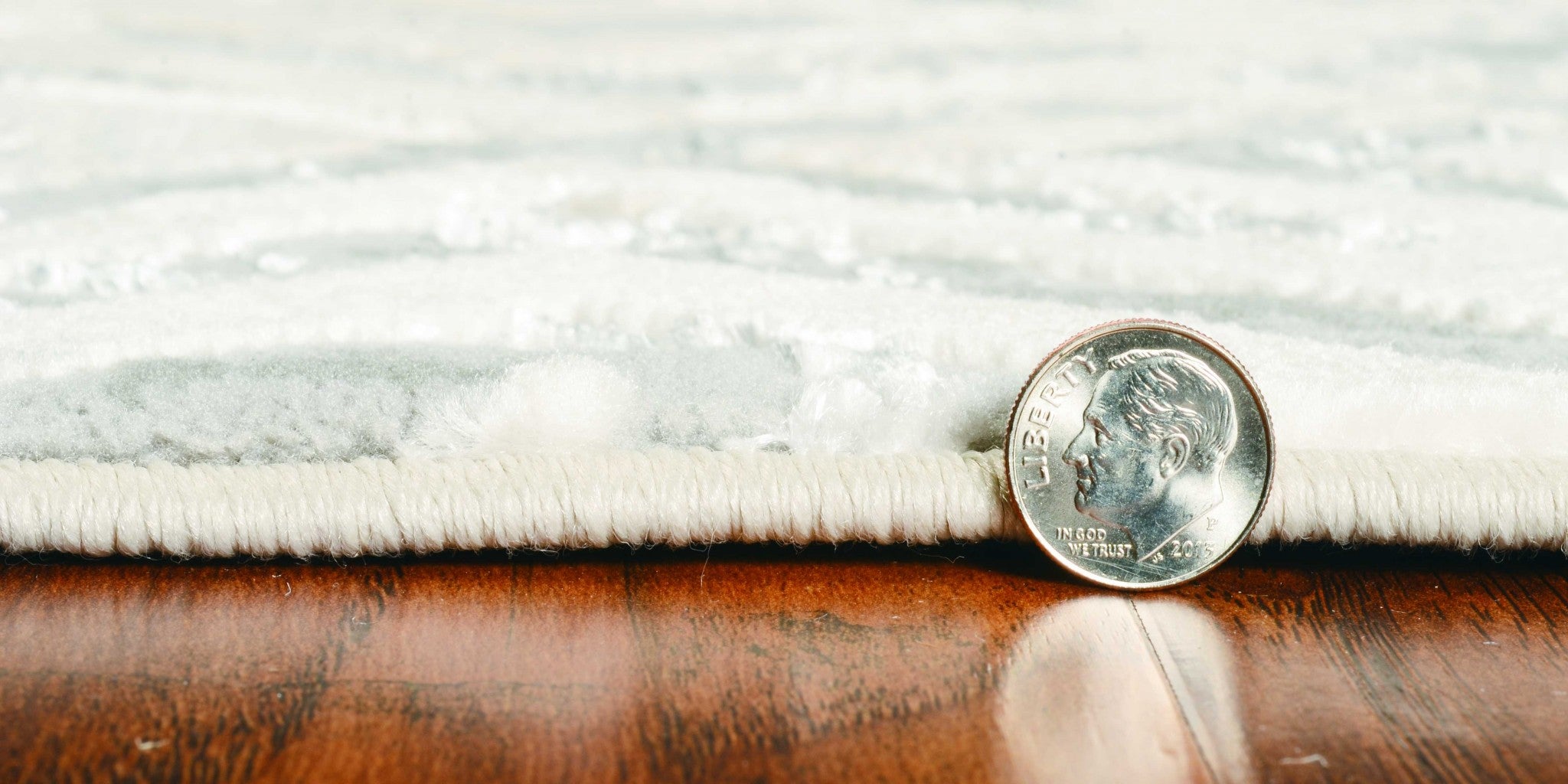 Sand and Light Blue Geometric Distressed Area Rug