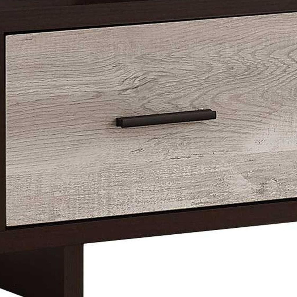 47" Wood Brown Cabinet Enclosed Storage TV Stand SpadezStore