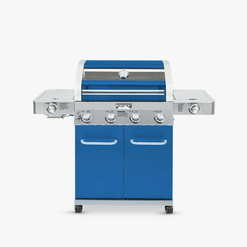 Monument Grills 35633 | Matte Blue Infrared Propane Gas Grill SpadezStore