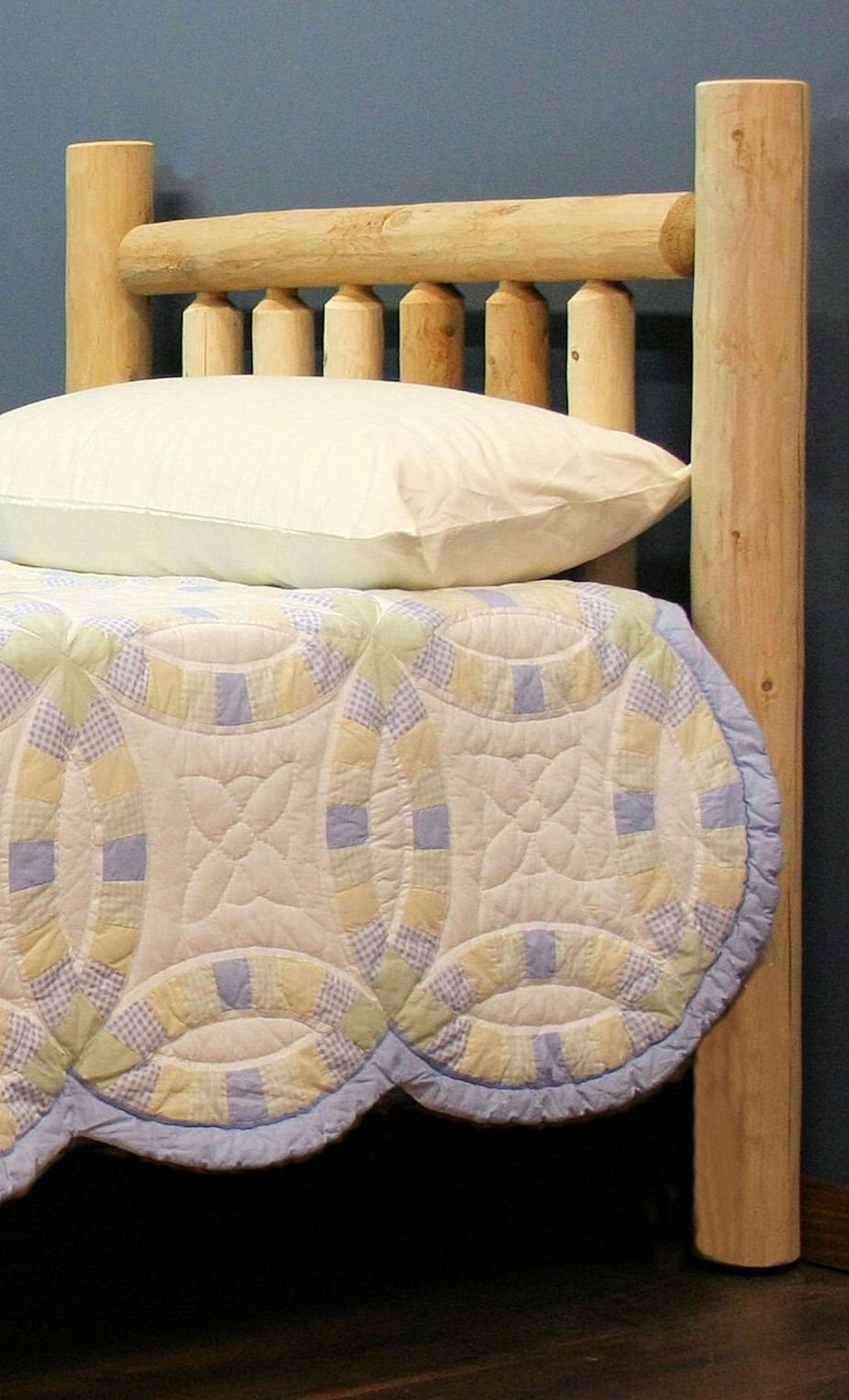 Natural Cedar Log Queen Headboard SpadezStore