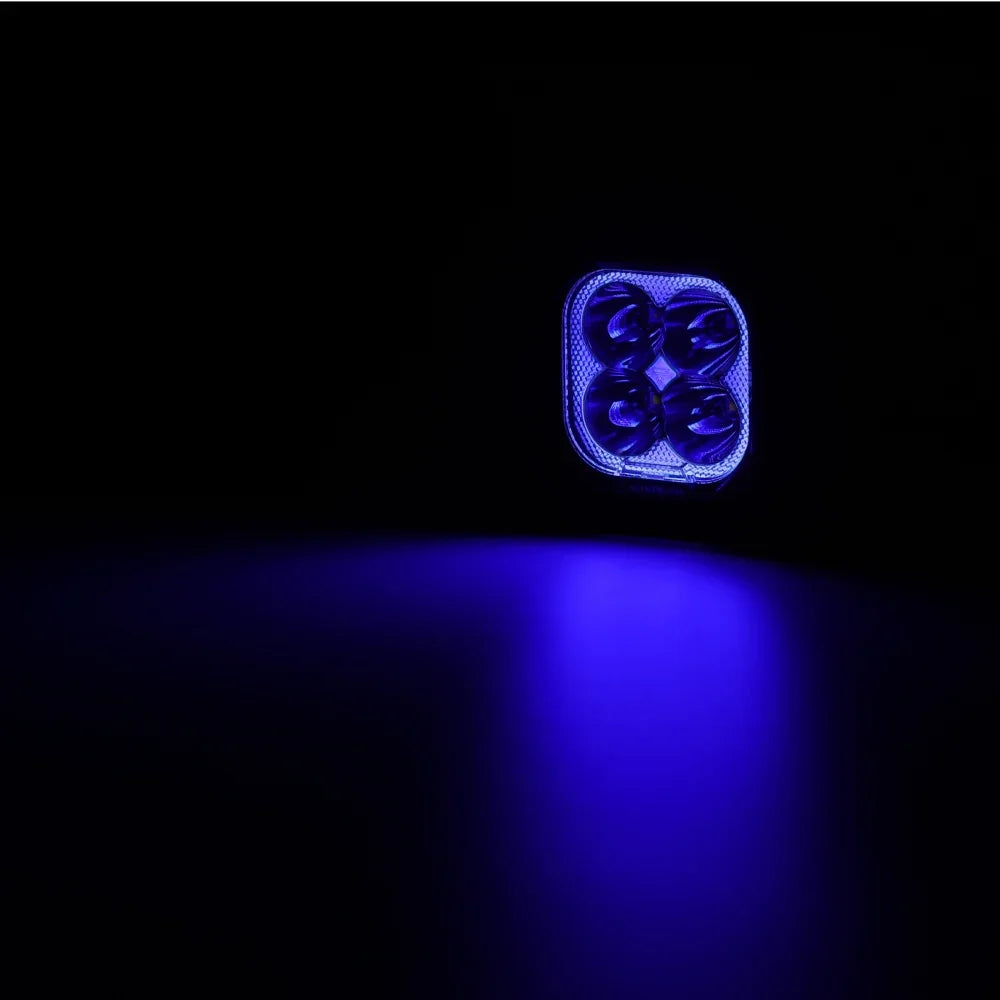 Auxbeam Color Play Series 3 Inch 116W RGB LED Pod Lights Combo Off Road Lights With 8 Backlight Options