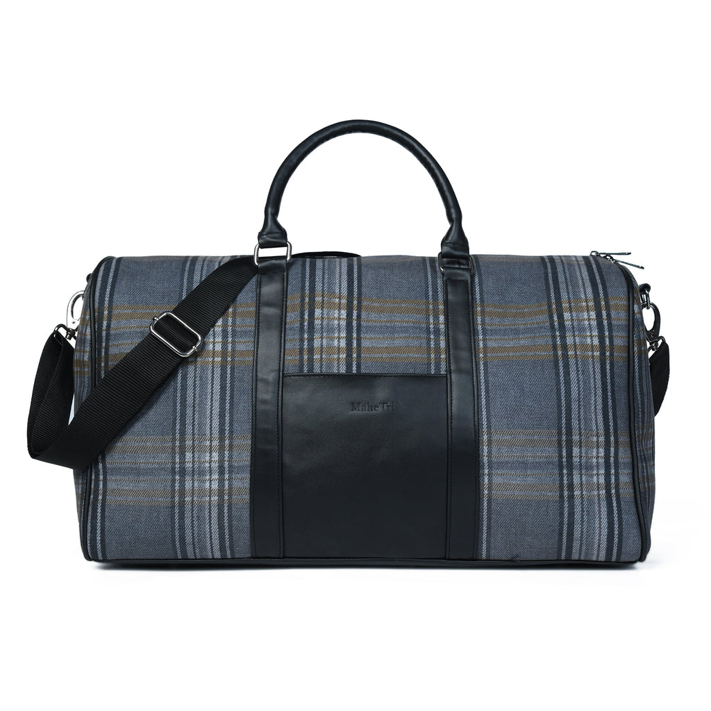 Classy Leather Bags The Highlander Plaid Duffle Bag