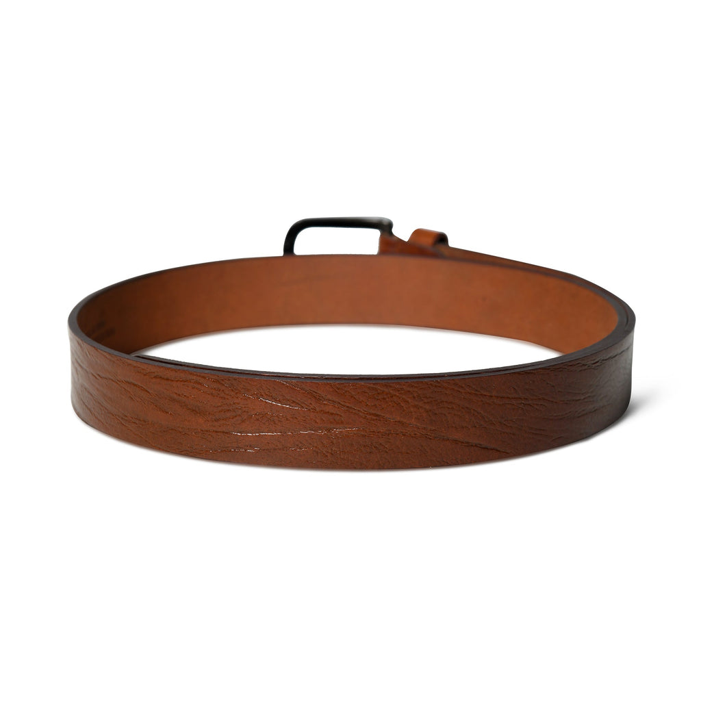 Classy Leather Bags Vibrant Brown Pin Buckle Belt SpadezStore