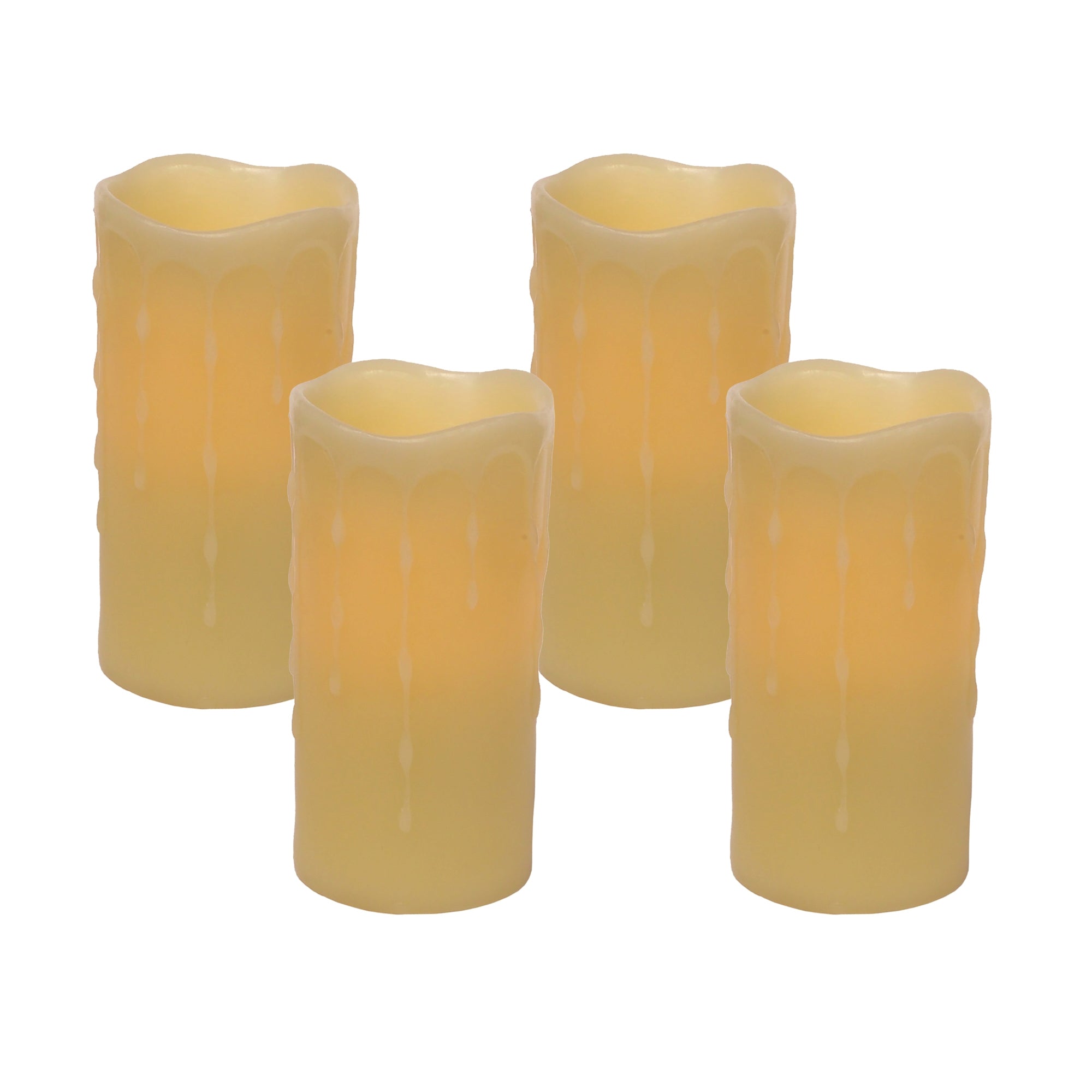 LED Dripping Wax Pillar Candles - Thumbnail 4