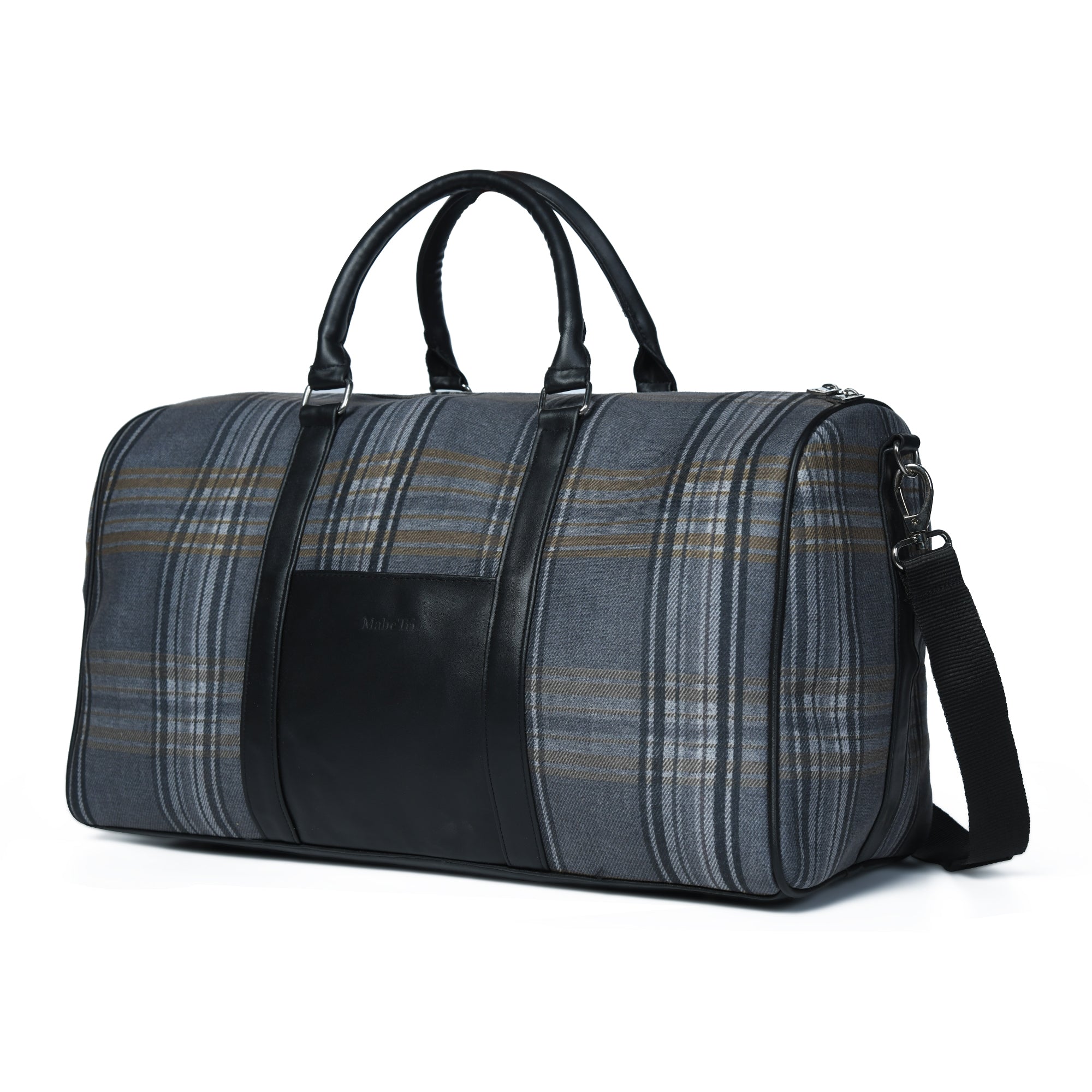 Classy Leather Bags The Highlander Plaid Duffle Bag