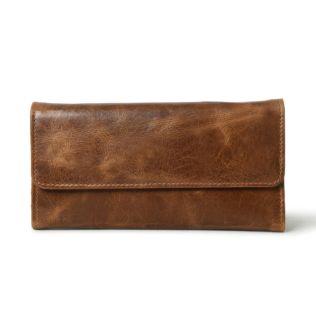 Classy Leather Bags Ellison Women's Wallet- Tan Brown SpadezStore