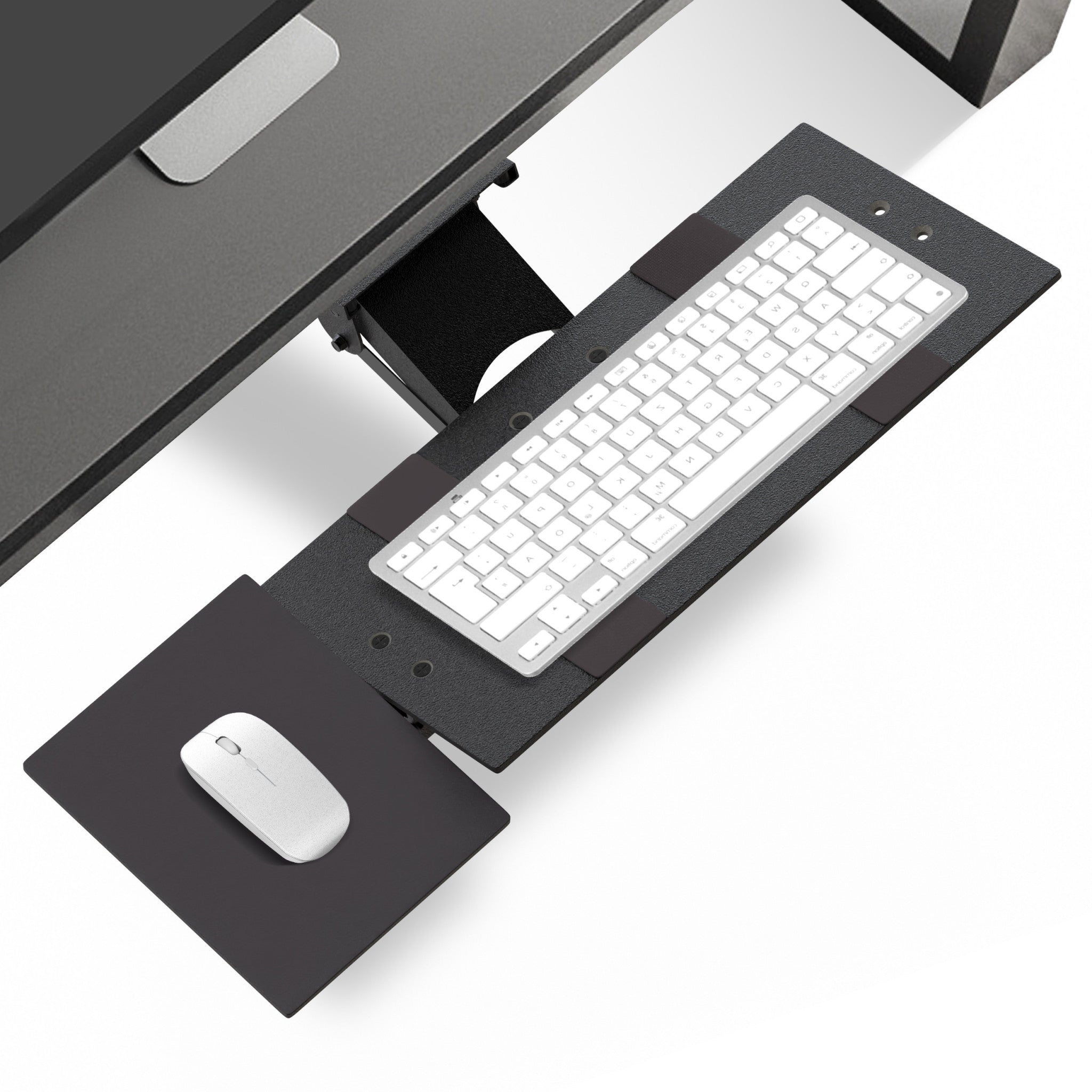 Black Ergonomic Under Desk Pull Out Keyboard Tray SpadezStore