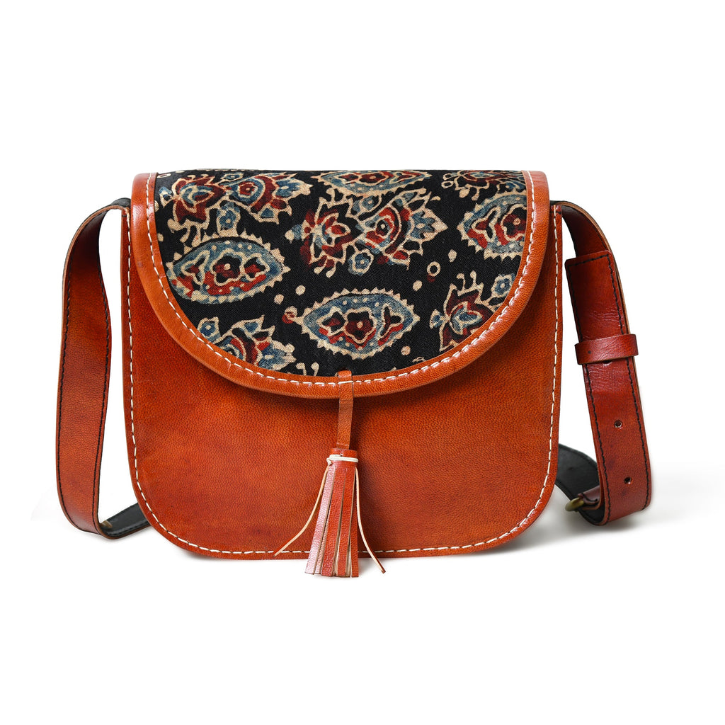 Classy Leather Bags Astounding Ajrakh Ethnic Satchel SpadezStore