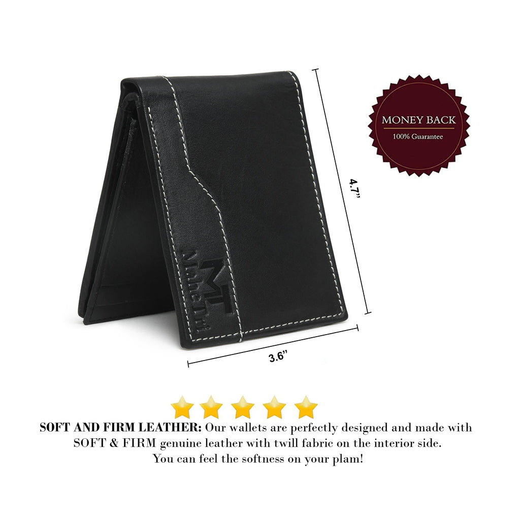 Classy Leather Bags Judson Bi-fold Wallet - Black