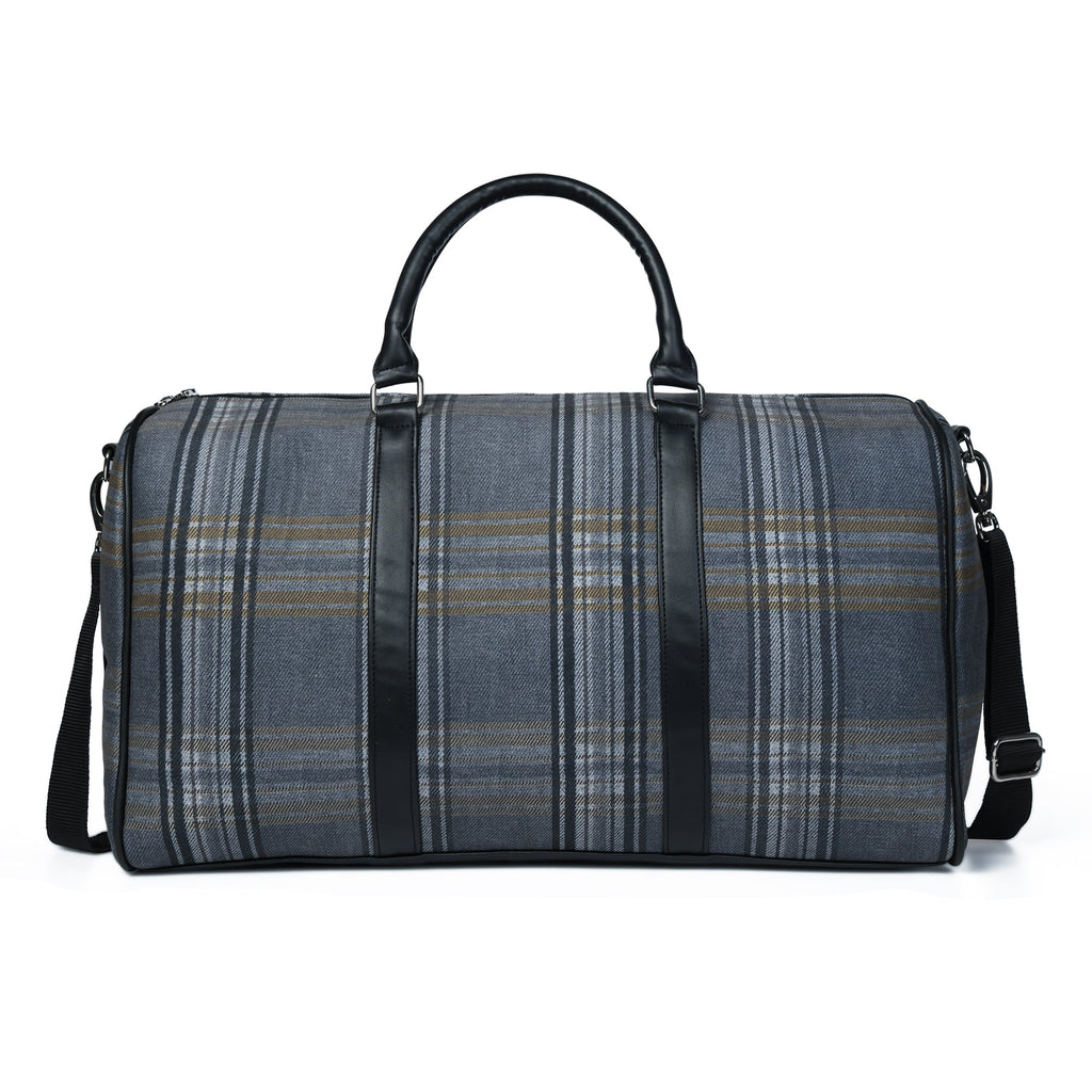 Classy Leather Bags The Highlander Plaid Duffle Bag