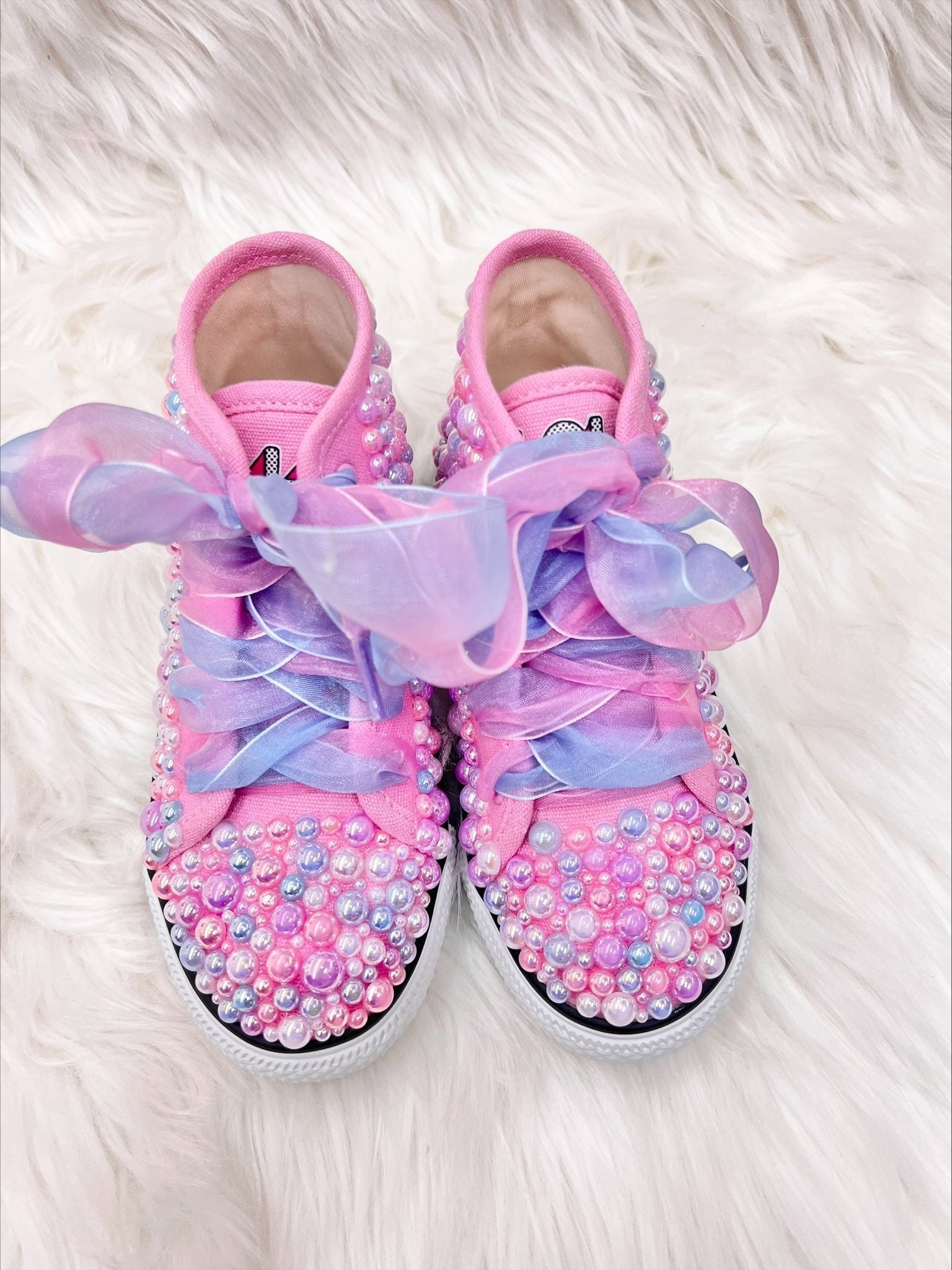 Mia Belle Girls L.O.L. SURPRISE! Unicorn Beaded Sneakers SpadezStore