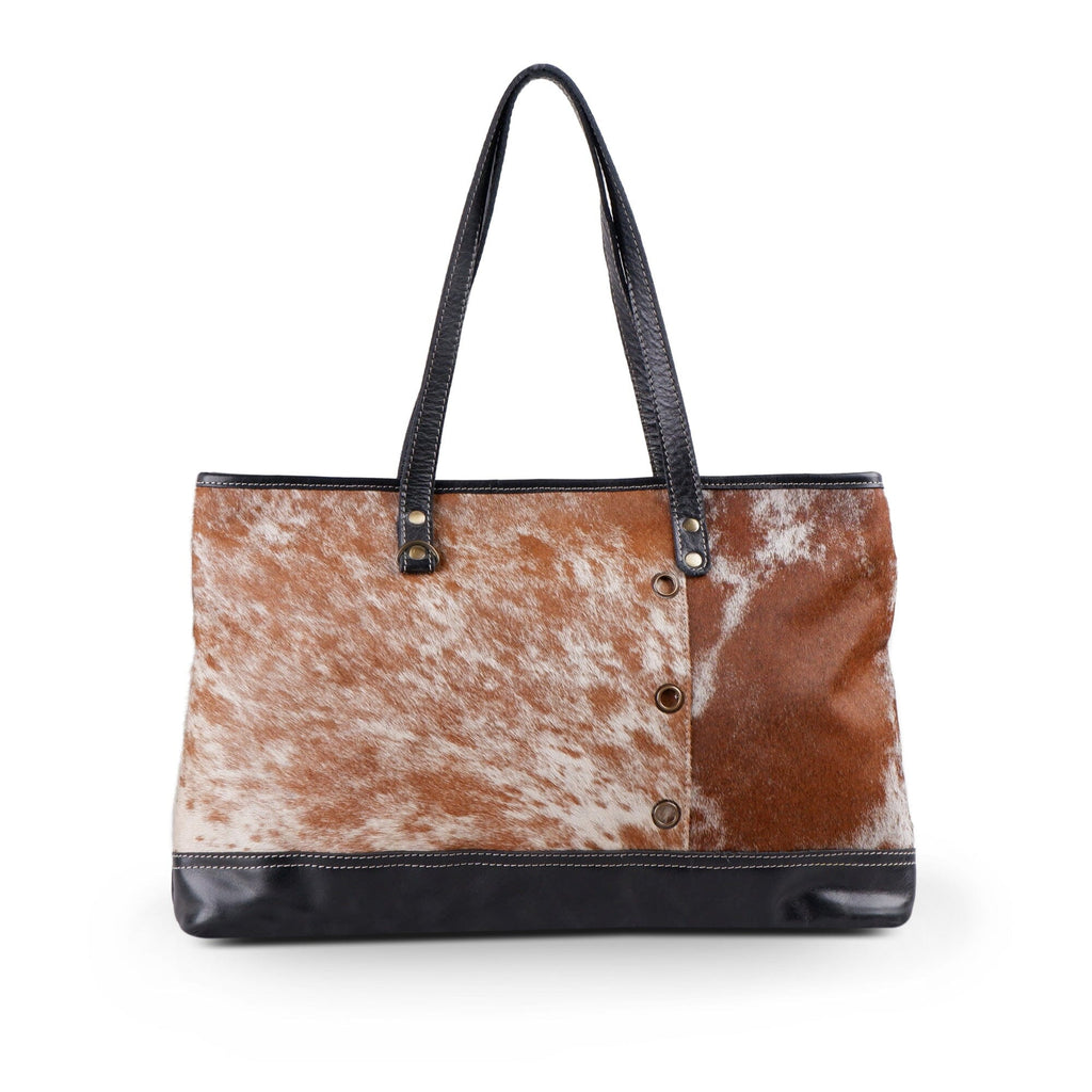 Classy Leather Bags Blake Cowhide Tote Bag SpadezStore