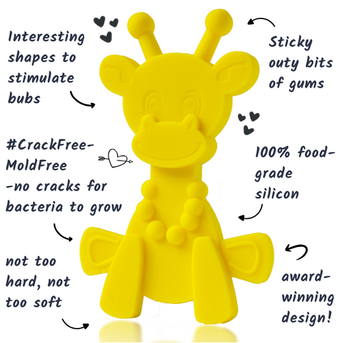Bambeado Little bamBAM Baby Teething Toy – Yellow SpadezStore