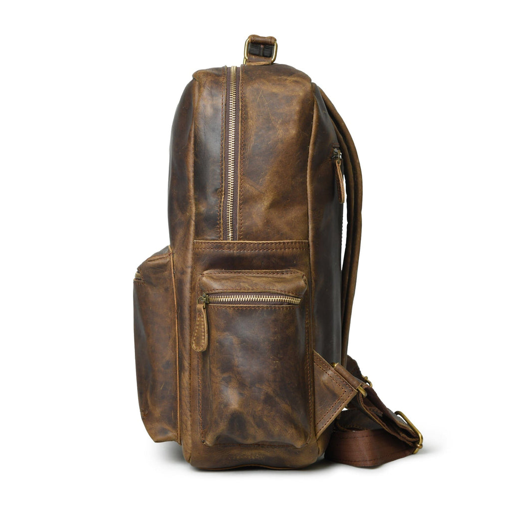 Classy Leather Bags Barclay Buffalo Backpack SpadezStore