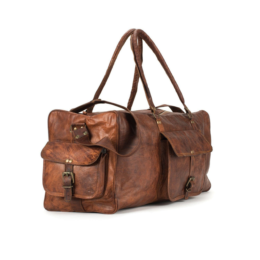 Classy Leather Bags The Portland Duffle SpadezStore